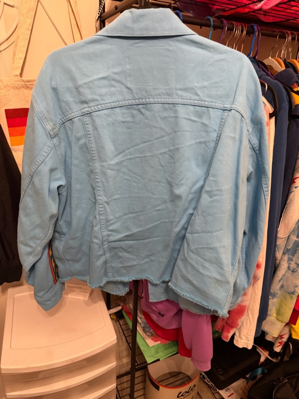 Aviator Nation Denim Cutoff Jacket Sz M - Picture 8 of 9